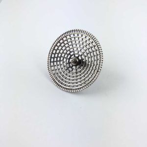 anello-artigianale-india-argento-925-fiore-cerchi-concentrici-online